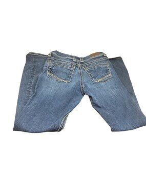 BKE Dakota Bootcut Jeans Medium Wash Contrast Stitch Stretch Denim Sz 28 L